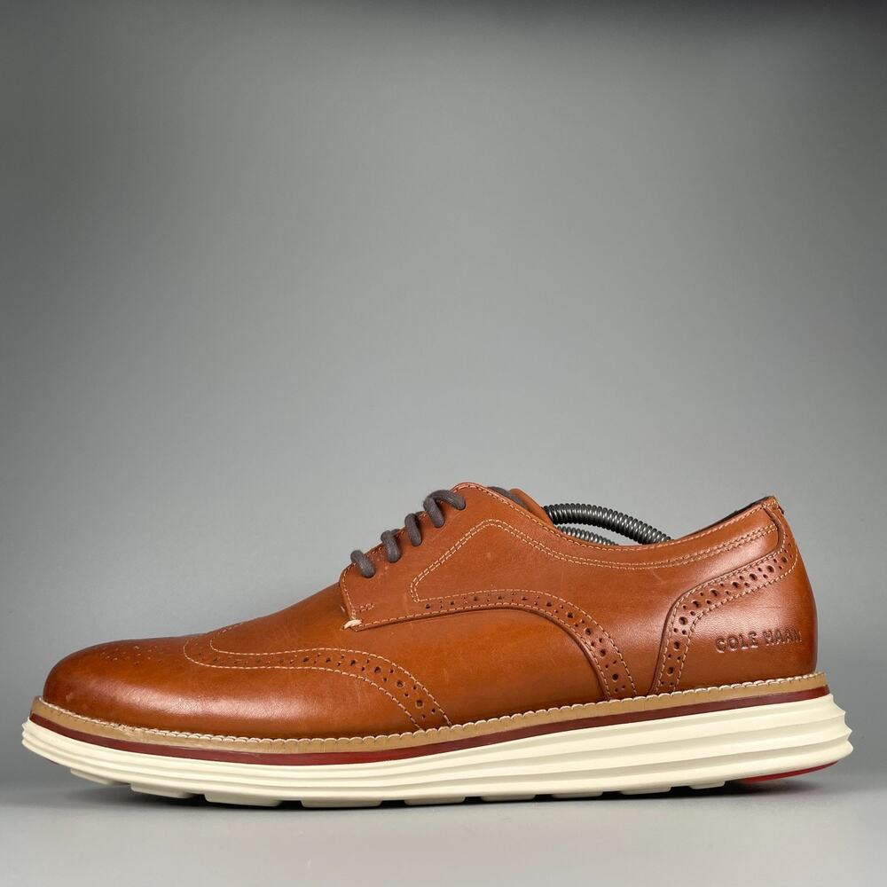 Cole Haan OriginalGrand Mens 11 M Brown Leather Wingtip Oxford Casual Dress Shoe